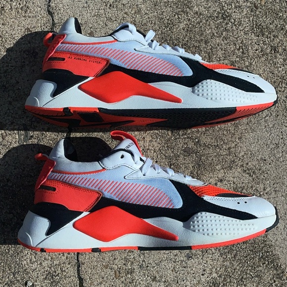 Puma RS-X Reinvention 'Red Blast' White Black Running System!!!! NO INSOLE - Picture 6 of 11